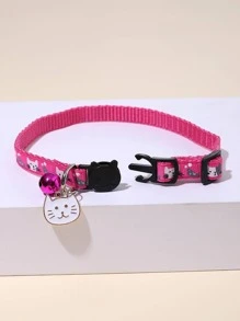 1 pieza Collar para mascota gato accesorio - Rosa Fucsia - Ver 3