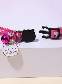 1 pieza Collar para mascota gato accesorio - Rosa Fucsia - Ver 4