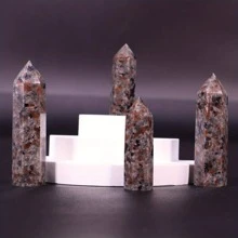 1入組石頭塔自然UV寶石水晶石英裝飾工藝 - 彩色 - 查看 5