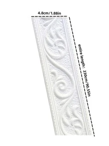 1 pieza Pegatina de cintura con diseño vintage - Blanco - Ver 4