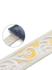 1 pieza Pegatina de cintura con diseño vintage - Blanco - Ver 7