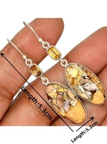 幾何耳墜 - 彩色 - 查看 2