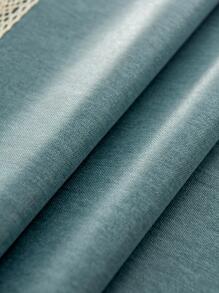 1片防水防油桌布,tpu塗層防污長方形餐桌蓋,寫字檯蓋 - 寶藍色 - 查看 4