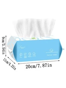 1 gói Khăn mặt dùng một lần di động - trắng - Xem 2