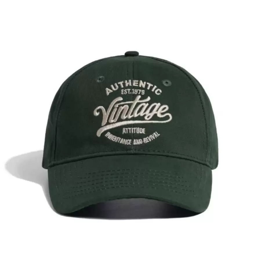 Letter Embroidered Baseball Cap Street - Army Green - View 1