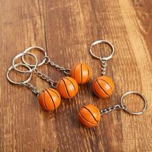 1pc Random Men Basketball Charm Keychain Casual Car Accessories Bag Charm School Cute Goth Y2k Bag Accessories Lanyards With Id Holder Car Accessories Bag Charms - Brown - View 4