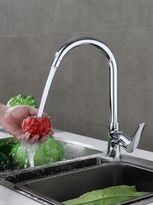 1 pieza Grifo de babero de acero inoxidable cocina clásico para cocina - Plateado - Ver 2