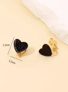 Brincos de clipe de decoração de coração para namorados, mãe, mãe, dia das mães, presente