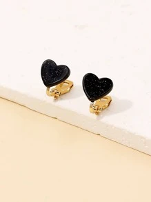 Brincos de clipe de decoração de coração para namorados, mãe, mãe, dia das mães, presente