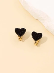 Brincos de clipe de decoração de coração para namorados, mãe, mãe, dia das mães, presente
