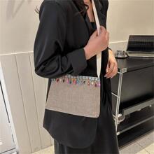 Small Bag For Women 2023 New Woven Shoulder Oblique Cross Beach Bag Hanfu Accessories Bag