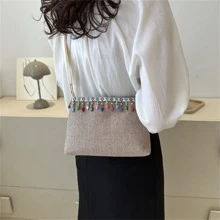 Small Bag For Women 2023 New Woven Shoulder Oblique Cross Beach Bag Hanfu Accessories Bag