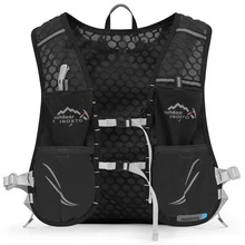 1 pieza Bolso para correr con estampado de letra con cordón delantero - Negro - Ver 6