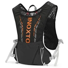 1 pieza Bolso para correr con estampado de letra con cordón delantero - Negro - Ver 2