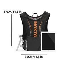 1 pieza Bolso para correr con estampado de letra con cordón delantero - Negro - Ver 8