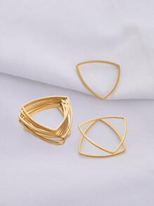 10pcs/set Geometric DIY Jewelry Accessory - Yellow Gold - View 1