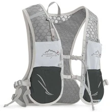 1pc Letter Graphic Drawstring Front Running Bag - Grey - View 5