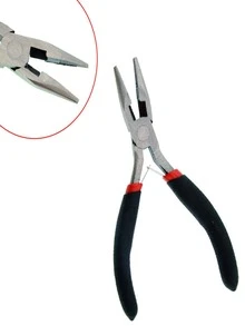 8pcs DIY Handmade Jewelry Tool, Jewelry Pliers Needle-Nose Pliers Scissors Tweezers Jewelry Pliers Set - Black - View 3