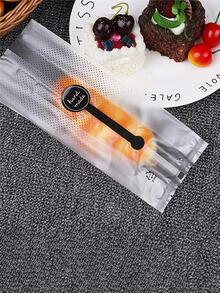 30pcs Letter Graphic Packaging Bag - Black - View 5