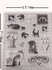1pc Animal Pattern Silicone Stamp - Clear - View 3