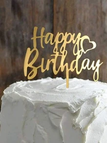 Đồ Trang trí bánh sinh nhật - Vàng - Xem 6