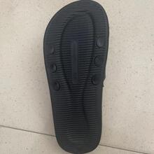 男士圖形圖案時尚夏天拖鞋 - 黑色 - 查看 11