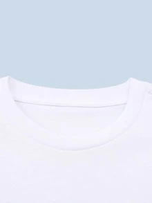 小男童宇航員印花T恤 - 白色 - 查看 3