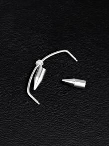 圓錐裝飾牙套飾品 - 銀色 - 查看 6