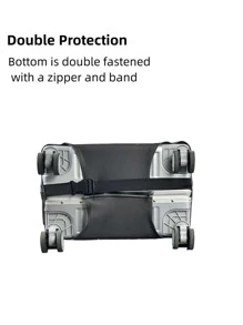 Flamingo Print Luggage Cover - Multicolor - View 3