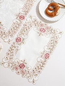 1 miếng lót ly thêu hoa - Nhiều màu - Xem 1