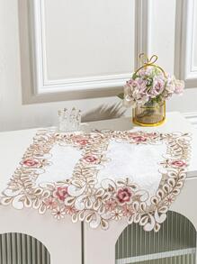 1 miếng lót ly thêu hoa - Nhiều màu - Xem 5