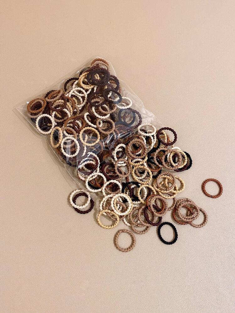 200 条/包 多种颜色小号弹性发带，适合女孩，用途广泛 - 彩色 - 查看 6