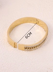 Lắc tay trang trí bằng đá & dây chuyền - Vàng - Xem 4