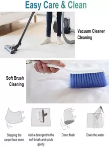 1pc Heart Pattern Rug - Multicolor - View 8