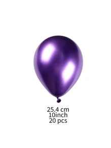 20入組金屬質感裝飾氣球 - 紫色 - 查看 4
