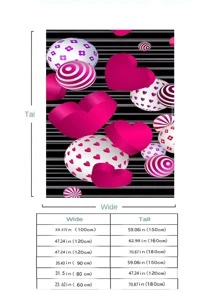 1pc Heart Pattern Rug - Multicolor - View 9