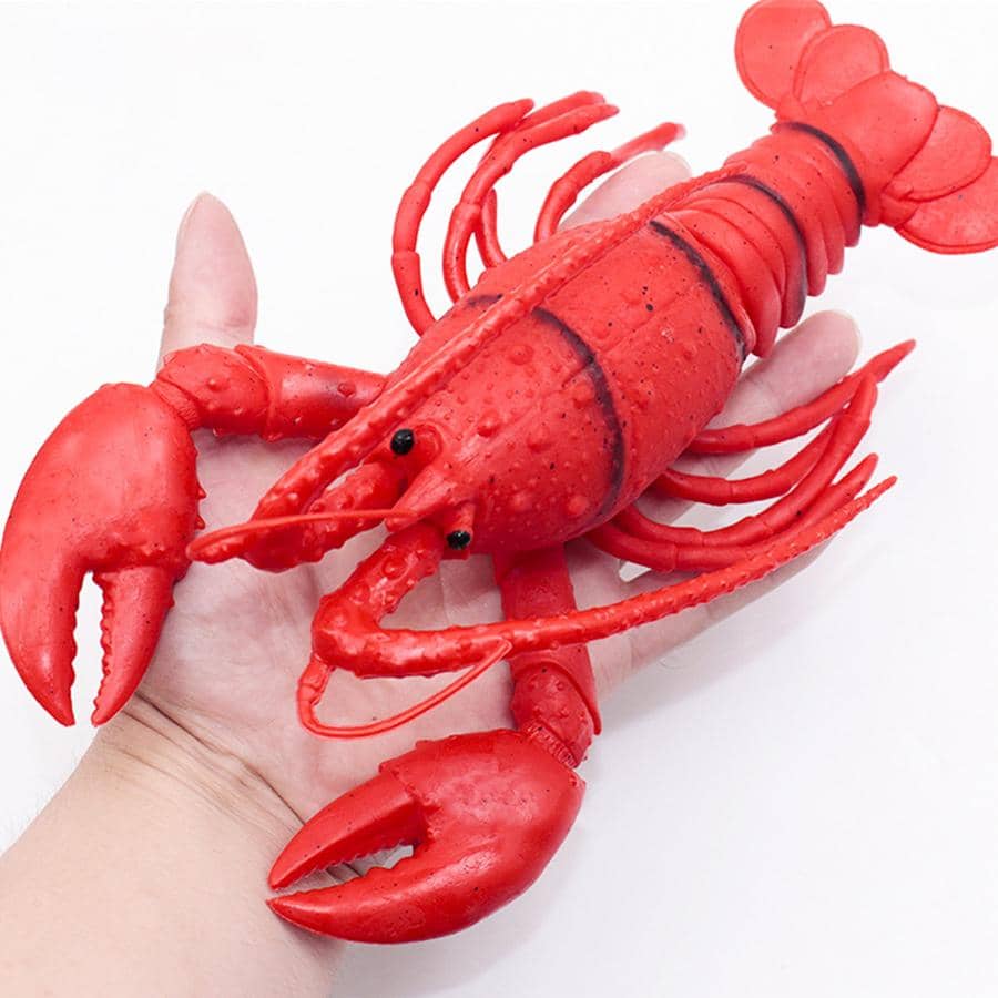 1pc Realistic Soft Rubber Crab & Lobster Prank Toy Random Style - Multicolor - View 1
