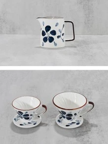 Filtro de café estilo japonés dibujado a mano, olla para filtrar café, taza de café, taza de café, de vuelta a la escuela - Multicolor - Ver 7