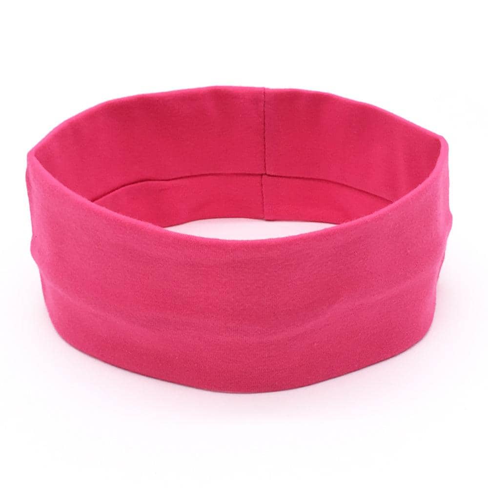 素色髮帶 - 玫紅色 - 查看 1