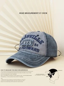 Mũ bóng chày thời trang thêu chữ nam cho du lịch ngoài trời - Xám - Xem 4