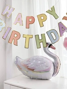 Banner Chúc Mừng Sinh Nhật Macaron Kẹo Pastel Vòng Hoa Bunting Bé Trai Bé Gái Sinh Nhật 1 Tuổi Màu Pastel - Nhiều màu - Xem 5