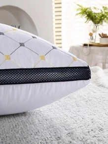 1pc Geometric Pattern Bedding Pillow, Pillows For Bed, Home - Black and White - View 6