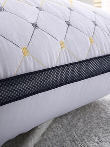 1pc Geometric Pattern Bedding Pillow, Pillows For Bed, Home - Black and White - View 7