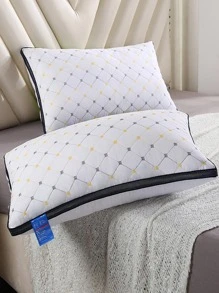 1pc Geometric Pattern Bedding Pillow, Pillows For Bed, Home - Black and White - View 5