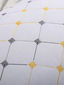 1pc Geometric Pattern Bedding Pillow, Pillows For Bed, Home - Black and White - View 8