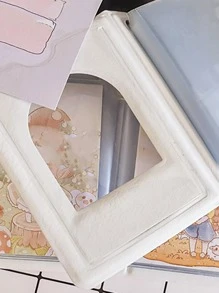 1 pieza Álbum de fotos con estampado de letra - Beis - Ver 6