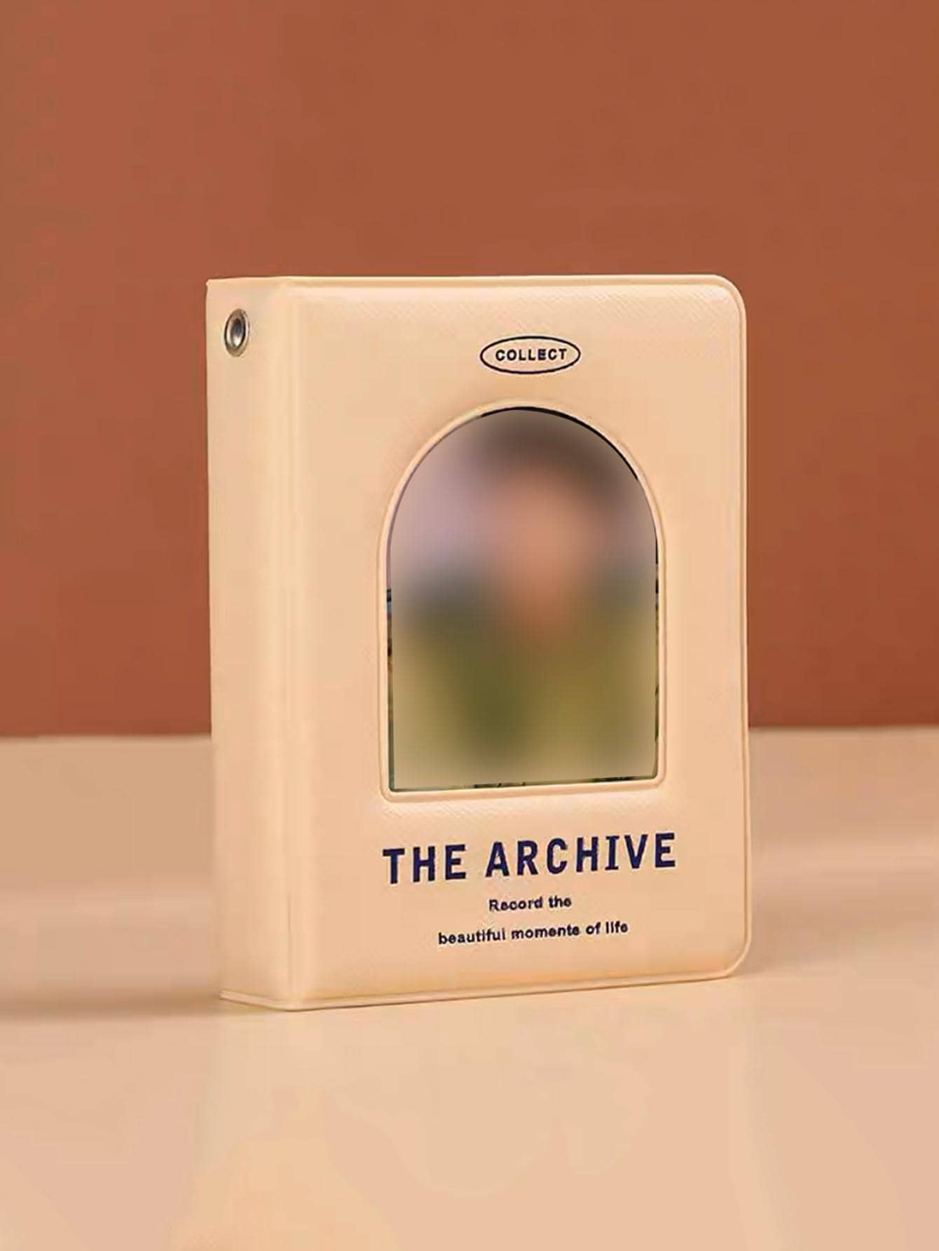 1pc Letter Graphic Photo Album - Beige - View 1