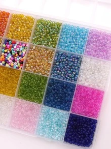 1盒隨機色釘珠DIY首飾配件 - 彩色 - 查看 5