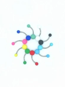 10 cái/bộ Vòng bụng trang trí bóng - Nhiều màu - Xem 4