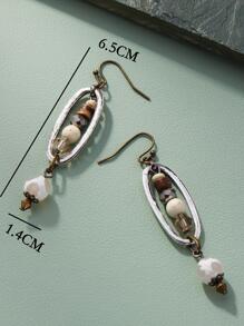 Ball Decor Drop Earrings - Multicolor - View 4